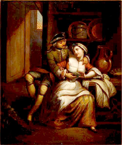 Unknown Artist, Dutch - Amorous Scene, 19th Century
